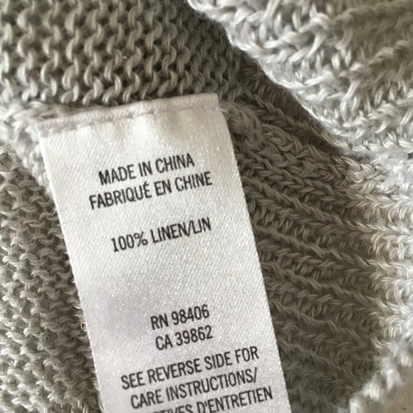 Theory linen pullover top - Picture 5 of 6